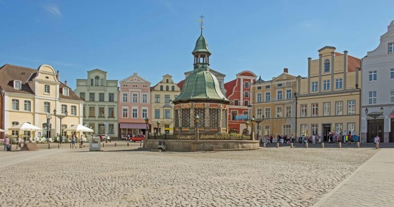 Wismar Wasserkunst auf dem Marktplatz